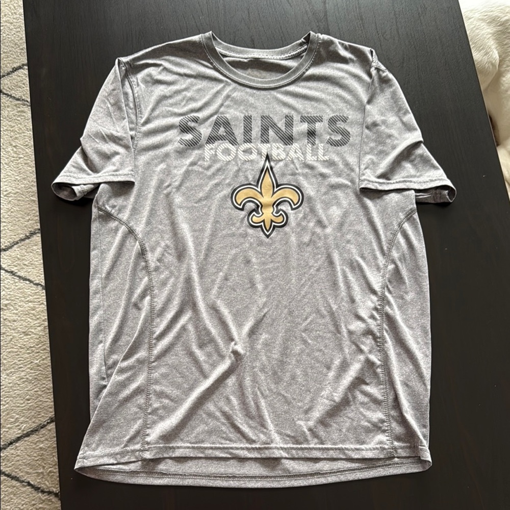 Gray Saints Football Dri-Fit T-Shirt